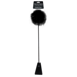 Стек з пір'їною Fetish Fantasy Series Feather Crop чорний