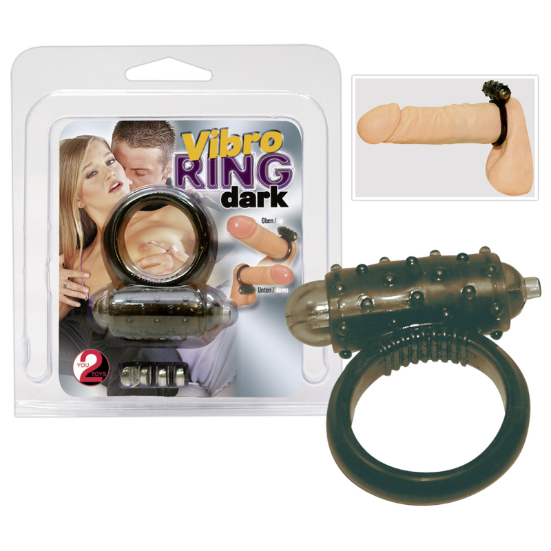 Ерекційне кільце Vibro Ring Dark Silicon чорне Ерекційне кільце Vibro Ring Dark Silicon чорне