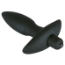 Чорна анальна пробка Black Velvet Vibrating Plug Small з вібрацією