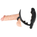 Ерекційне кільце з анальною пробкою - Black Velvets Ring & Vibro Plug