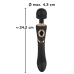 Вібромасажер Cleopatra Wand Massager чорний