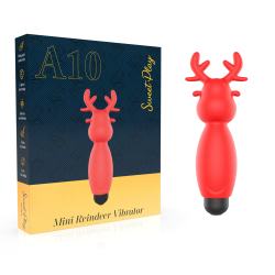 Міні-вібратор - Erospace Sweet Play Mini Reindeer Vibrator A10 Міні-вібратор - Erospace Sweet Play Mini Reindeer Vibrator A10