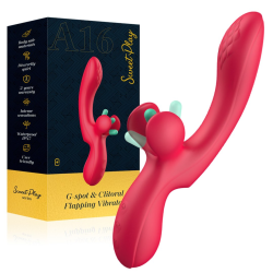 Вібратор - Erospace Sweet Play G-Spot & Critoral Flappinng Vibrator A16 Вібратор - Erospace Sweet Play G-Spot & Critoral Flappinng Vibrator A16