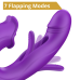 Вібратор - Erospace Sweet Play G-Spot Vibrator With Clitoral Licking & Flapping A17