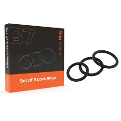 Ерекційні кільця Erospace Men's Play Set Of 3 чорні Ерекційні кільця Erospace Men's Play Set Of 3 чорні