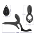Вібраційне кільце - Erospace Men’s Play Vibrating Cock Ring With Clitoral & Taint Stimulation B11