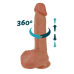 Вібратор - Erospace Natural Play Thrusting Dildo with Swing Motion and Heating D6, 22 см