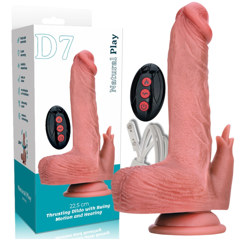 Реалістичний вібратор Erospace Natural Play D7 з підігрівом