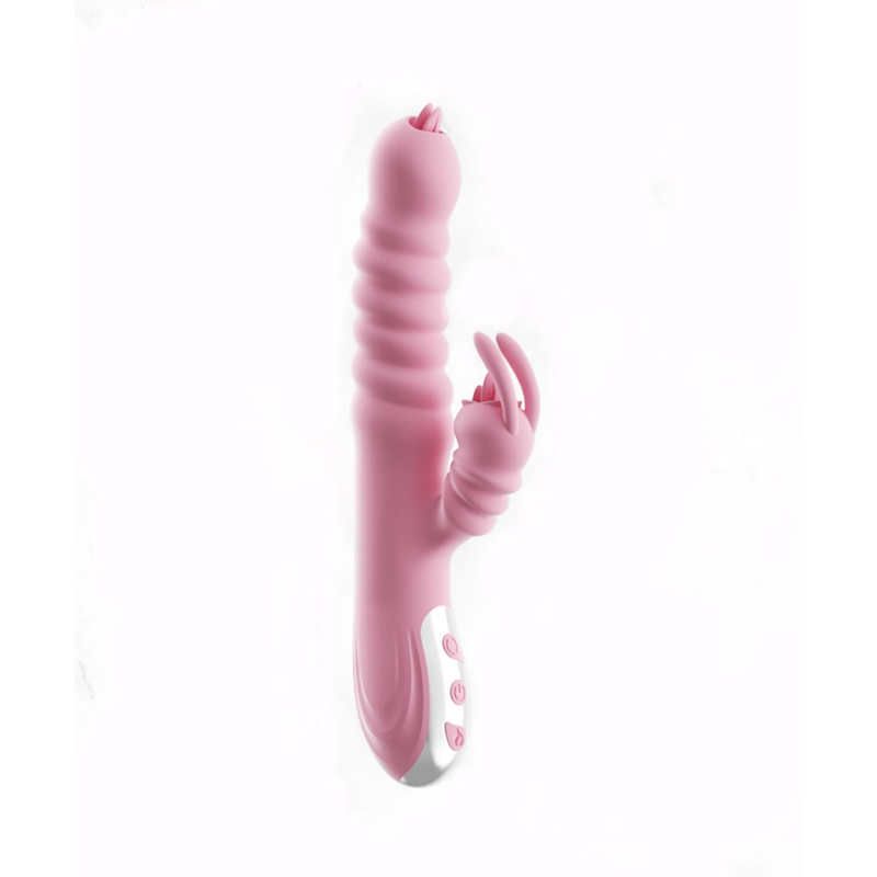 Вібратор Hannah USB рожевий 2в1 Вібратор Hannah USB рожевий 2в1