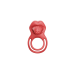 Ерекційне віброкільце Dual Ring Tongue Vibe червоне Ерекційне віброкільце Dual Ring Tongue Vibe червоне