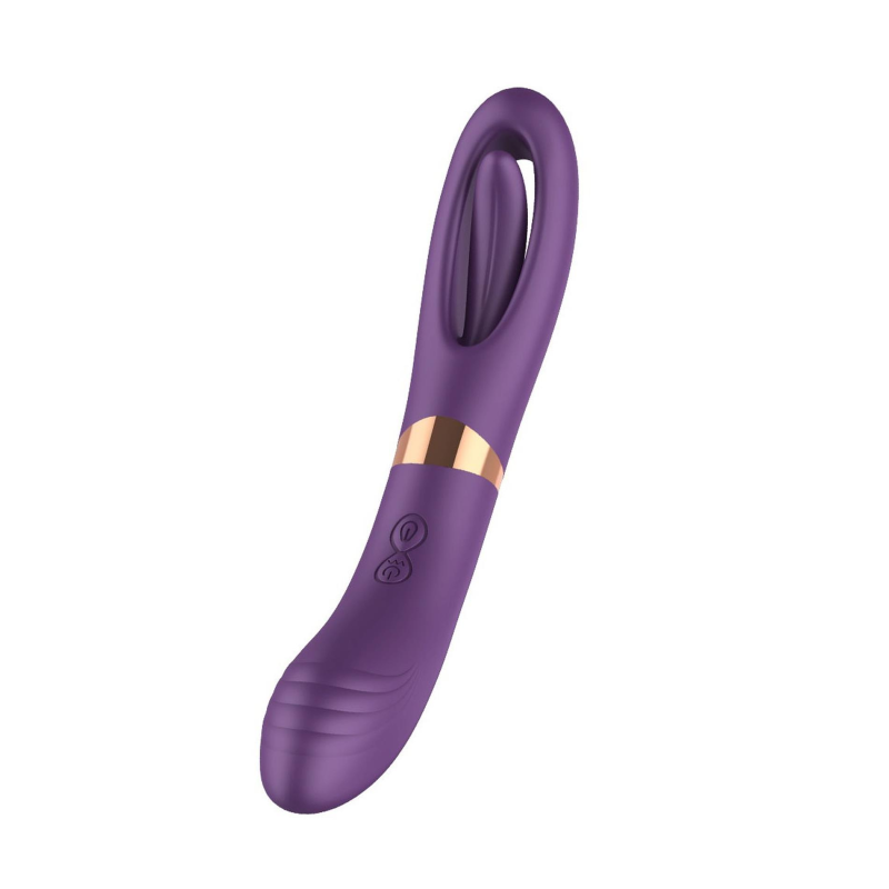 Вібратор G-точки Flicking Dual у фіолетовому Вібратор G-точки Flicking Dual у фіолетовому