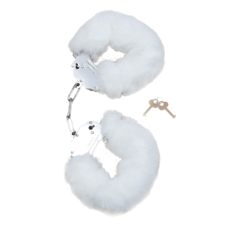 Наручники Fetish Boss Series Furry Cuffs White з хутром