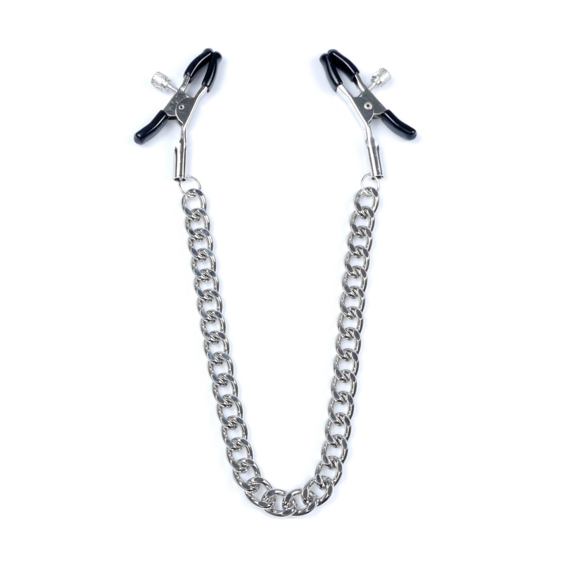 Затискачі для сосків Exclusive Nipple Clamps No.9 сріблясті Затискачі для сосків Exclusive Nipple Clamps No.9 сріблясті