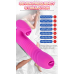 Вібратор - Silicone Vibrator USB 7 Function and Thrusting Function / Heating Purple