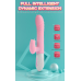 Вібратор - Silicone Vibrator USB 7 Function and Thrusting Function / Heating Pink