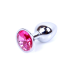 Анальна пробка Jewellery Silver Plug Pink срібляста Анальна пробка Jewellery Silver Plug Pink срібляста