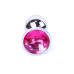 Анальна пробка Jewellery Silver Plug Pink срібляста Анальна пробка Jewellery Silver Plug Pink срібляста