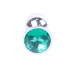Анальна пробка Jewellery Silver Plug Green Анальна пробка Jewellery Silver Plug Green