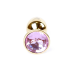Анальна пробка - Jewellery Gold Plug Light Pink