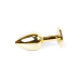Анальна пробка - Jewellery Gold Plug Red