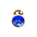 Анальна пробка - Jewellery Gold Plug Dark Blue