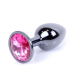 Анальна пробка - Jewellery Dark Silver Plug Pink