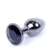 Анальна пробка - Jewellery Dark Silver Plug Black