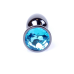 Анальна пробка Jewellery Dark Silver Light Blue Анальна пробка Jewellery Dark Silver Light Blue