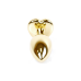 Анальна пробка - Jewellery Gold Heart Plug Black