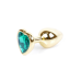 Анальна пробка - Jewellery Gold  Heart PLUG- Green