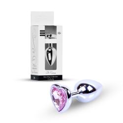 Анальна пробка Jewellery Silver Heart Plug сріблястого кольору