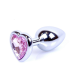 Анальна пробка Jewellery Silver Heart Plug сріблястого кольору Анальна пробка Jewellery Silver Heart Plug сріблястого кольору