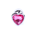 Анальна пробка Jewellery Silver Heart Plug сріблястого кольору