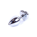 Анальна пробка - Jewellery Silver Heart Plug Black