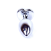 Анальна пробка - Jewellery Silver Heart Plug Black
