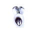 Анальна пробка - Jewellery Silver Heart Plug Light Blue