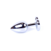 Анальна пробка - Jewellery Silver  Heart PLUG- Dark Blue