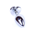 Анальна пробка - Jewellery Silver  Heart PLUG- Dark Blue