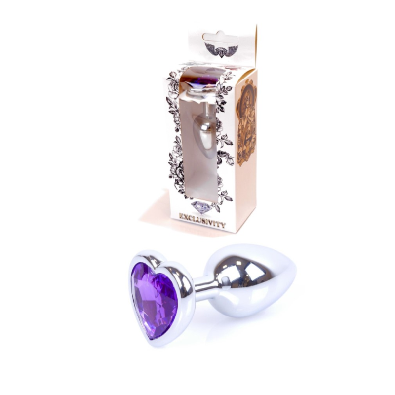 Анальна пробка Jewellery Silver Heart срібна Анальна пробка Jewellery Silver Heart срібна