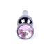 Анальна пробка - Jewellery Dark Silver Long Plug Pink