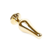 Анальна пробка - Jewellery Gold BUTT PLUG- Clear