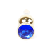 Анальна пробка - Jewellery Gold Long Plug Dark Blue