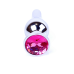 Анальна пробка - Jewellery Silver Long Plug Pink