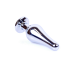 Анальна пробка - Jewellery Silver Long Plug Black