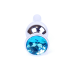 Анальна пробка - Jewellery Silver Long Plug Light Blue
