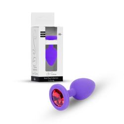 Анальна пробка Jewellery Silicone Purple фіолетова