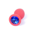 Анальна пробка - Jewellery Silicone Red Plug M Blue