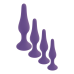 Анальна пробка - Silicone Purple Plug M