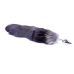 Анальна пробка Fox Tail Black 2XL сріблястого кольору Анальна пробка Fox Tail Black 2XL сріблястого кольору