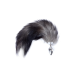 Анальна пробка Fox Tail Black 2XL сріблястого кольору Анальна пробка Fox Tail Black 2XL сріблястого кольору